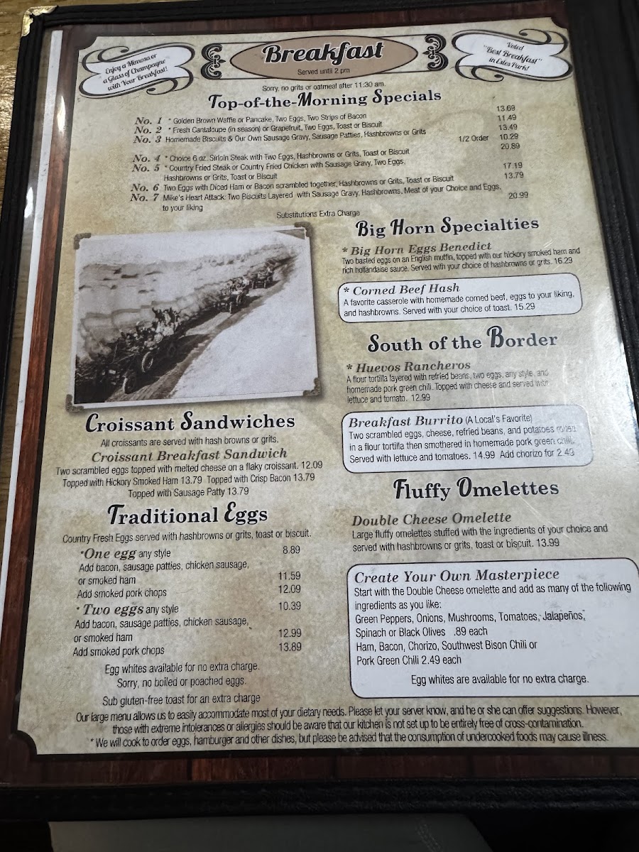 Big Horn Restaurant Menu - Image 4